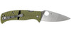 Spyderco Caribbean Salt Series Folding Knife - 3.7" LC200N Leaf Shaped Plain Blade, 3D Machined G10 Handles