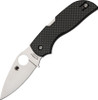 Spyderco Chaparral Folding Knife - 2.812" CTS-XHP Plain Blade, Carbon Fiber Handles