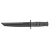 KA-BAR 1245 Tanto Fighting Knife - 8" Plain Blade, Kraton G Handle, Hard Plastic Sheath