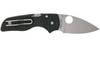 Spyderco Lil' Native Compression Lock Folding Knife - 2.47" CPM-S30V Satin Plain Blade, Black G10 Handles