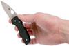 Spyderco Lil' Native Compression Lock Folding Knife - 2.47" CPM-S30V Satin Plain Blade, Black G10 Handles