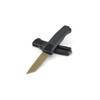Benchmade Shootout OTF Knife - 3.51" CPM-CruWear Flat Earth Tanto Blade, Black CF-Elite Handles - 5370FE