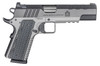 Springfield Armory PX9220L 1911 Emissary 45 ACP 5" 8+1 Stainless Steel Frame with Rail Blued Carbon Steel with Tri-Top Cut Slide Black VZ Thin-Line G10 Grip