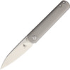 Kizer Knives Feist Front Flipper - 2.83" S35VN Drop Point Blade, Titanium Handles