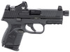 FN 66100802 509 Compact Tactical 9mm Luger Caliber with 4.32" Threaded Barrel, 12+1 or 24+1 Capacity, Overall Matte Black Finish, Picatinny Rail Frame, Serrated/Optic Cut Slide, Interchangeable Backstraps Grip & Night Sights Includes Viper Red Dot