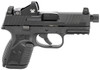 FN 66100803 509 Compact Tactical 9mm Luger Caliber with 4.32" Threaded Barrel, 10+1 Capacity, Overall Matte Black Finish, Picatinny Rail Frame, Serrated/Optic Cut Slide, Interchangeable Backstraps Grip & Night Sights Includes Viper Red Dot