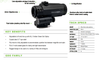 Viridian GDO MAG 3X Magnifier - 22mm Objective Lens, Flip to the Side Mount, Black