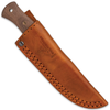 United Cutlery Bushmaster Bantam Bushcrafter Fixed Blade - 2.875" 1095 HC Blade, Zebrawood Handle, Leather Sheath