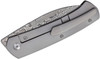 Artisan Cutlery Centauri Front Flipper Knife - 3.46" VG-10 Damascus Drop Point Blade, Carbon Fiber and Titanium Handles