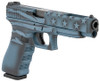 Glock PI3430104-BTFLAG G34 Gen3 Competition 9mm Luger Caliber with 5.31" Barrel, 17+1 Capacity, Overall Blue Titanium Flag Cerakote Finish, Serrated Steel Slide & Finger Grooved Rough Texture Polymer Grip