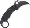 Spyderco Karahawk Folding Karambit - 2.35" VG10 Black Blade with Wave, Black G10 Handles