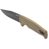 SOG Recondo FX Fixed Blade Knife - 4.61" CRYO 440C Black TiNi Clip Point Plain, FDE GRN Handles, Universal Mounting System GRN Sheath