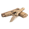 SIG Sauer by Hogue K320A M17 AUTO Folding Knife - 3.5" S30V Coyote Tan Tanto Combo Blade, Coyote Tan Polymer Handles