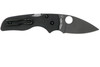 Spyderco Lil' Native Compression Lock Folding Knife - 2.47" CPM-S30V Black Plain Blade, Black G10 Handles