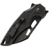 FoxEdge Atrax Linerlock Folding Knife - 3.15" Black 8Cr13MoV Wharncliffe Blade, Black G10 Handles