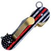 Keybar Aluminum Key Organizer - Full Size - Thin Red Line Flag