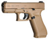 Glock PX1950703 G19X Compact Crossover 9mm Luger Caliber with 4.02" Glock Marksman Barrel, 17+1 Capacity, Bronze Nitron Finish Picatinny Rail Frame, Serrated Coyote nPVD Steel Slide, Rough Texture Interchangeable Backstraps Grip & Glock Night Sights