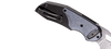 CRKT Attaboy Assisted Flipper Knife - Deadbolt Lock - 2.73" D2 Stonewashed Sheepsfoot Blade, Black GRN Handles with Gray Inlay