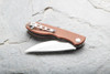 TOPS Knives Mini Scandi Flipper Knife - 3.25" N690Co Two-Tone Blade, Brown Micarta Handles - MSF-4.0