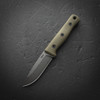 Reiff Knives F4 Bushcraft Survival Knife - 4.0" CPM 3V Drop Point Blade, OD Green G10 Handle, Kydex Sheath