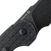 Kizer October Mini Liner Lock Knife - 2.54" 154CM Sheepsfoot Blade, Black Micarta Handles