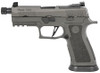 Sig Sauer 320XCA9LEGIONTBR2 P320 XCarry Legion 9mm Luger Caliber with 4.60" Threaded Barrel, 17+1 Capacity, Overall Legion Gray Cerakote Metal Finish, Picatinny Rail Frame, Serrated Slide, TXG Grip & XRAY3 Day/Night Sights Includes 3 Mags