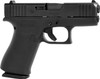Glock G43XAUT G43X Subcompact 9mm Luger Caliber with 3.41" Glock Marksman Barrel, 10+1 Capacity, Overall Black Finish, Serrated nDLC Steel Slide & Rough Texture Beavertail Polymer Grip