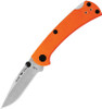 Buck 112 Slim Ranger Pro TRX Folding Knife - 3" S30V Plain Blade, Orange G10 Handles, Deep Carry Pocket Clip - 13265