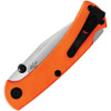Buck 112 Slim Ranger Pro TRX Folding Knife - 3" S30V Plain Blade, Orange G10 Handles, Deep Carry Pocket Clip - 13265