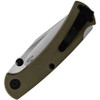 Buck 112 Slim Ranger Pro TRX Folding Knife - 3" S30V Plain Blade, OD Green G10 Handles, Deep Carry Pocket Clip