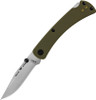 Buck 110 Slim Pro TRX Folding Hunter - 3.75" S30V Plain Blade, OD Green G10 Handles, Cerakote Deep Carry Pocket Clip