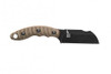 TOPS Knives Sheep Creek Fixed Blade - 3.75" 154CM Wharncliffe Blade, Green/Tan Canvas Micarta Handle, Kydex Sheath