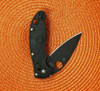 Spyderco Manix 2 Lightweight Folding Knife - 3.37" CTS-BD1 Black Plain Blade, Black FRCP Handles