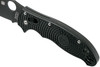 Spyderco Manix 2 Lightweight Folding Knife - 3.37" CTS-BD1 Black Plain Blade, Black FRCP Handles