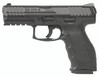 HK 81000285 VP 9mm Luger Caliber with 4.09" Barrel, 17+1 Capacity, Black Finish with Picatinny Rail & Push Button Mag Release Frame, Serrated Steel Slide & Finger Grooved Interchangeable Backstrap Grip Includes 2 Mags