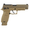 SIG SAUER P320-M17 Air Pistol Replica - .177PEL Caliber, Coyote Tan, Blowback Action, 20Rd