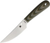 Spyderco Bow River Fixed Blade Knife - 4.4" 8Cr13MoV Blade, Tan/OD Green G10 Handles, Leather Sheath