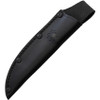 Spyderco Bow River Fixed Blade Knife - 4.4" 8Cr13MoV Black Blade, Tan/OD Green G10 Handles, Leather Sheath