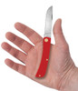 Case Cutlery American Workman Sod Buster Jr. Pocket Knife - 2.8" Carbon Steel Blade, Smooth Red Synthetic Handles - 73932