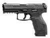 HK 81000483 VP Optic Ready 9mm Luger Caliber with 4.09" Barrel, 17+1 Capacity, Black Finish with Picatinny Rail Frame, Serrated Steel with Optic Cut Slide & Finger Grooved Interchangeable Backstrap Grip Includes 2 Mags