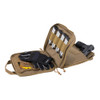 Tac-Six by Allen Crew Pistol Case - Double Compartment, Holds Two Handguns, Laser Cut Molle