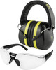 TRADESMART Essentials Kit - Shooting Earmuffs and Anti Fog Scratch Resistant Safety Glasses Kit
