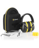 TRADESMART Shooting Pro Kit - Ear-Protection Earmuffs, Glasses, Earplugs, Protective Case