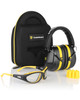 TRADESMART Shooting Premiun Kit - Shooting Range Earmuffs and 2X High Impact Safety Glasses with Case