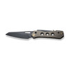 We Knife Company Vision R Superlock Folding Knife - 3.54" CPM-20CV Black Stonewashed Reverse Tanto Blade, Bronze Titanium Handles - WE21031-4