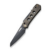 We Knife Company Vision R Superlock Folding Knife - 3.54" CPM-20CV Black Stonewashed Reverse Tanto Blade, Bronze Titanium Handles - WE21031-4