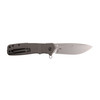 CRKT K252GXP Homefront Tactical Flipper - 3.56" 12C27 Bead Blast Bayonet Blade, Gray Aluminum Handles