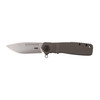 CRKT K252GXP Homefront Tactical Flipper - 3.56" 12C27 Bead Blast Bayonet Blade, Gray Aluminum Handles