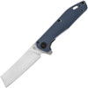 Gerber Fastball Flipper Knife - 3" CPM-20CV Polished Cleaver Blade, Urban Blue Aluminum Handles - 30-001837