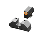 XS Sights F8 Night Sights - Fits Glock 42 and 43, Green with Orange Outline Front, Green Rear, Tritium Front/Rear